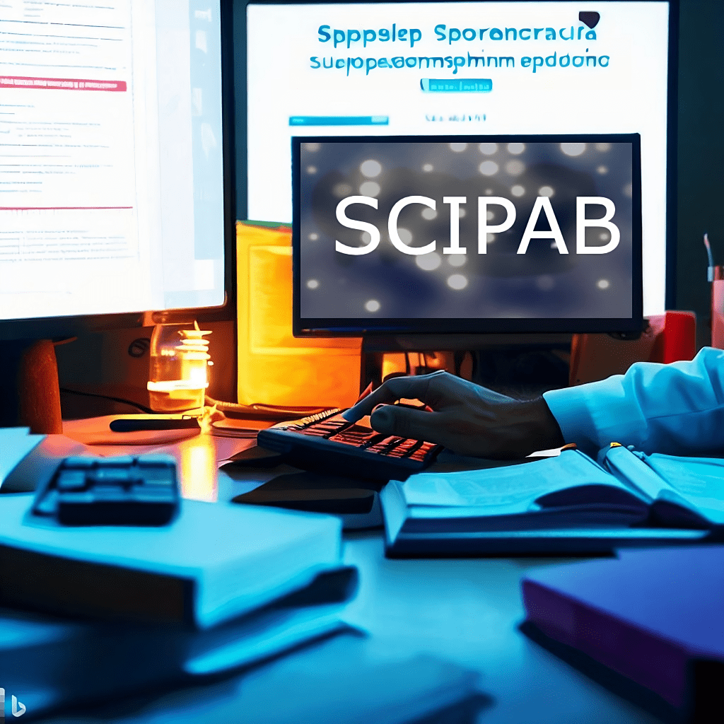 scipab on a computer screen