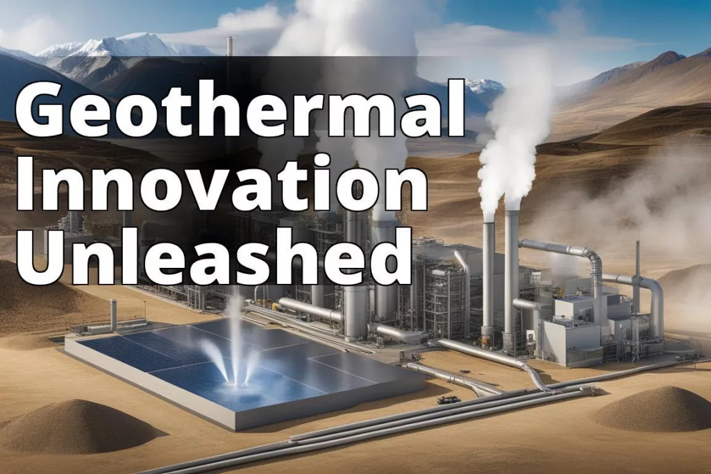 The featured image should contain a modern geothermal power plant or a cutting-edge geothermal drill