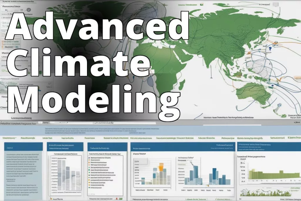 The featured image should contain a visual representation of climate modeling software in action