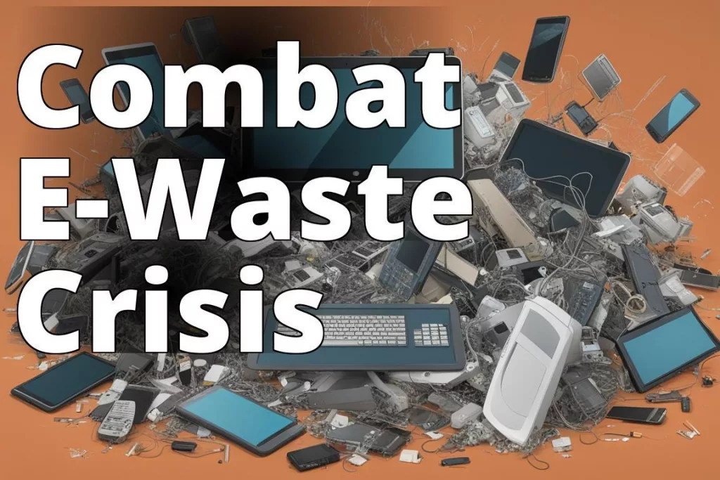 An image of a large electronic waste dump with various discarded electronic devices piled up